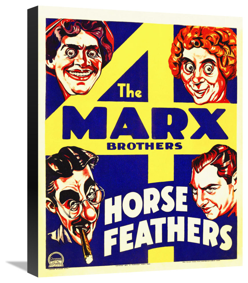 "Marx Brothers - Horse Feathers 03" Canvas Giclee, 18"x22"
