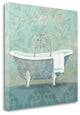 "Damask Bath Tub" By Avery Tillmon, Giclee Print on Gallery Wrap Canvas