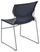 HERCULES Series Full Back Stack Chair With Powder Coated Frame, Navy