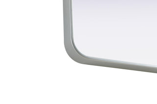 Elegant Lighting MR8A1836 Remy 18"W x 36"H Rectangular Flat - Silver