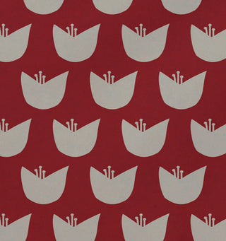 Tulips Floral Print Placement, Burnt, Set of 4