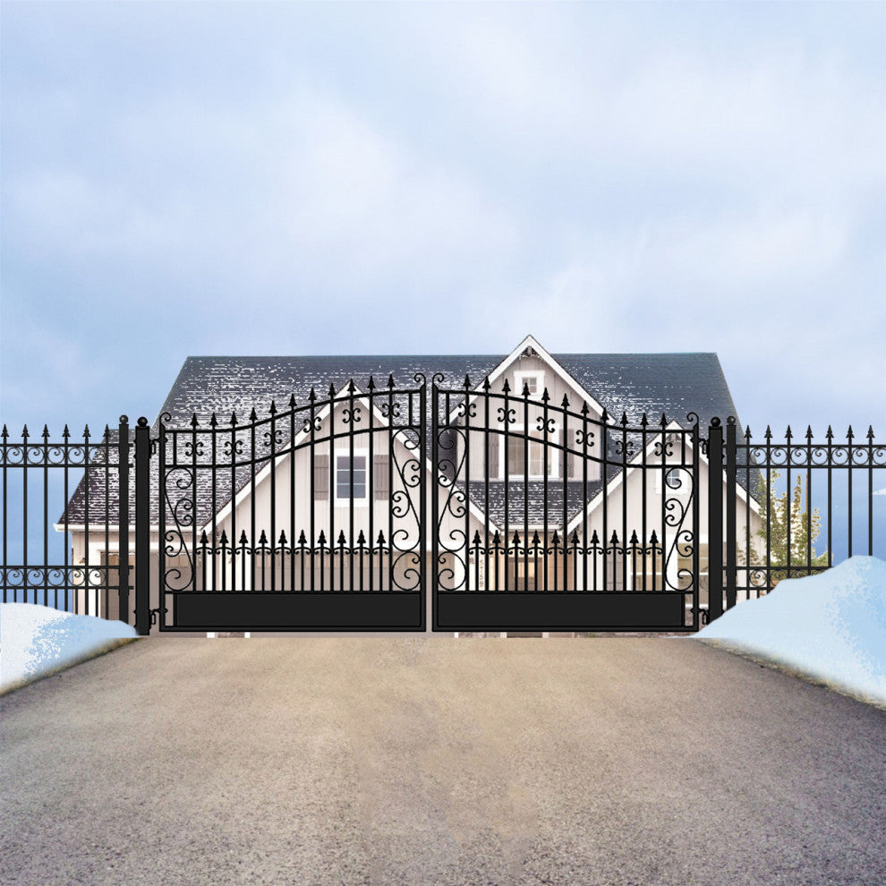Aleko Iron Dual Swing Gate Venice Style