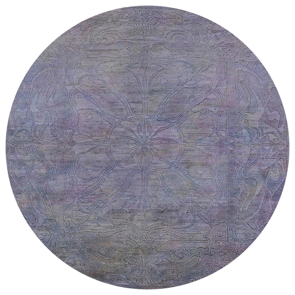 Ahgly Company Indoor Round Mid-Century Modern Area Rugs, 3' Round