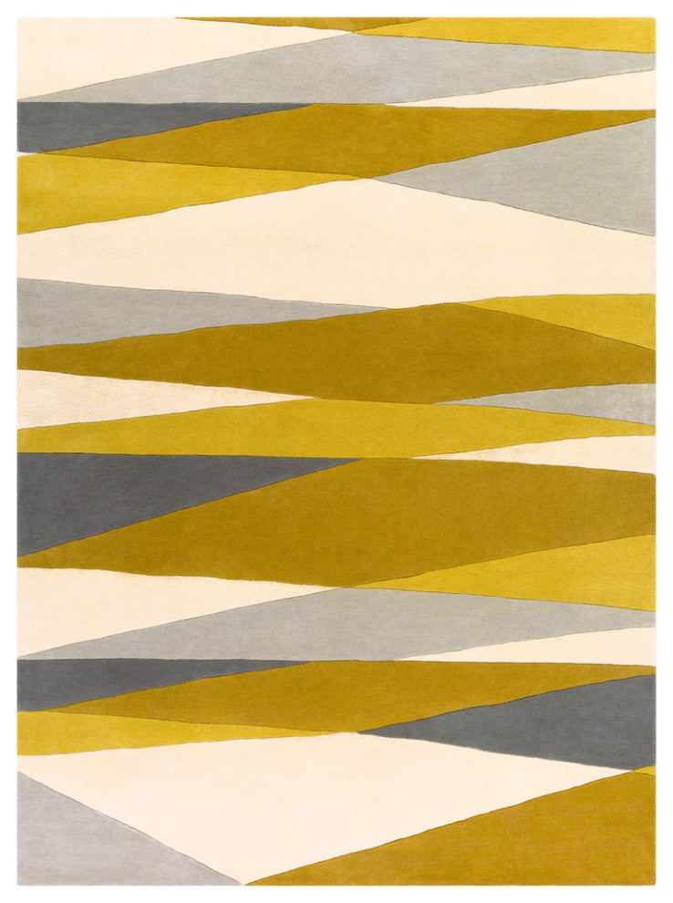 Surya Forum FM-7203 Modern Area Rug, Cream, 12'' x 15'' Rectangle