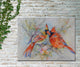Cardinal Courtship Outdoor Art, 40"x30"
