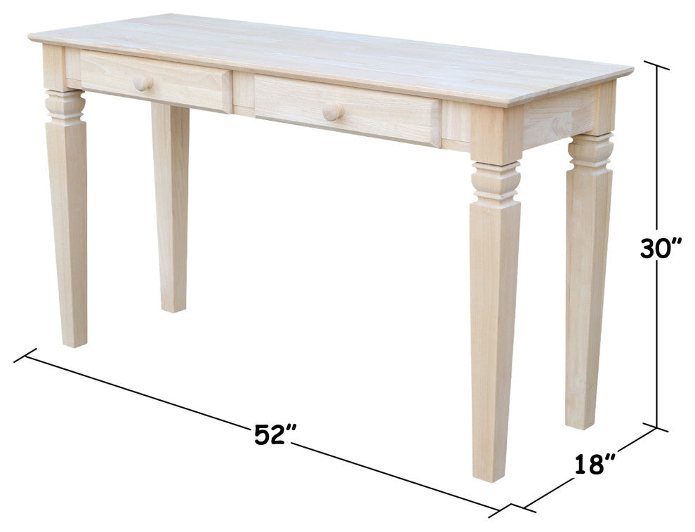 Java Console Table Includes 2 Drawers
