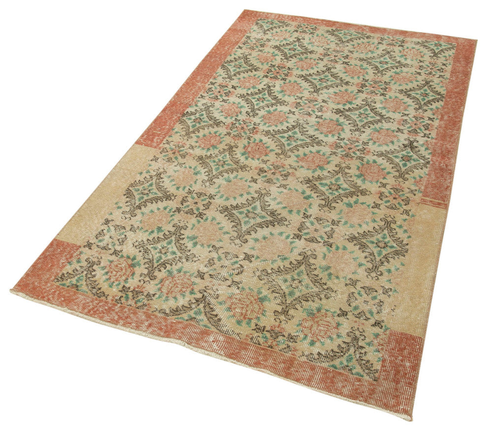 Rug N Carpet - Handwoven Turkish 3' 6" x 6' 7" Over-dyed Small Area Rug