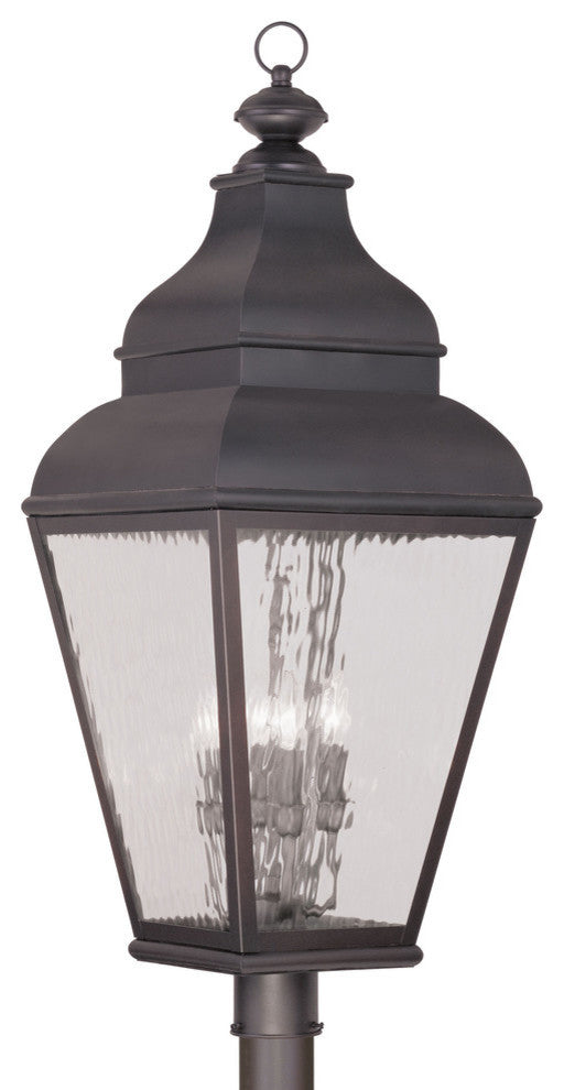 Exeter Outdoor Post Head, Charcoal