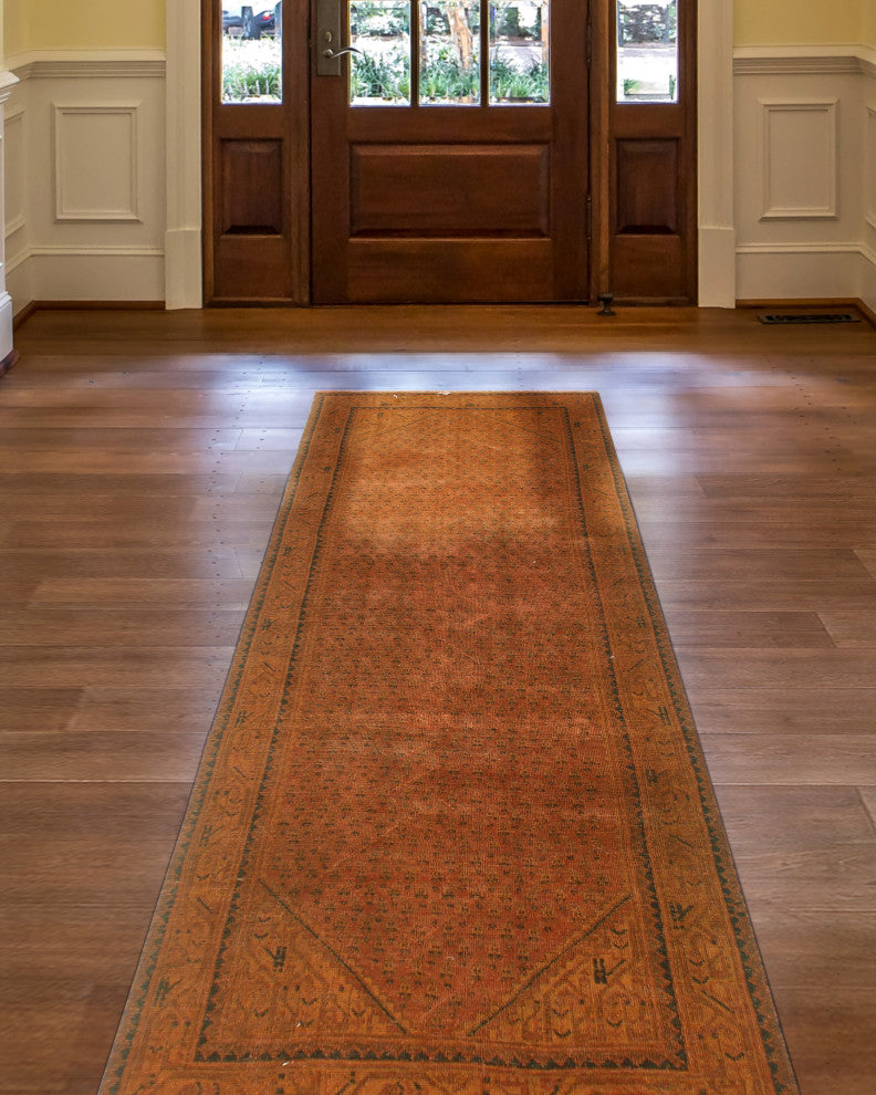 Vintage Distressed Doto Rust Runner