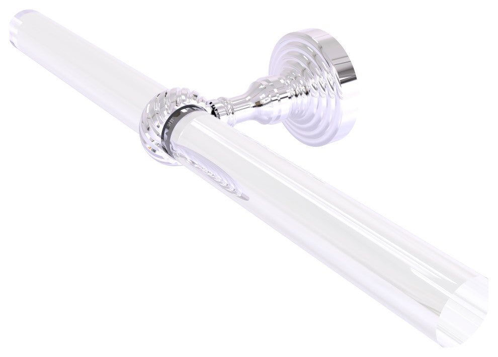 Pacific Grove 2 Arm Guest Towel Holder with Twisted Accents, Polished Chrome