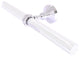 Pacific Grove 2 Arm Guest Towel Holder with Twisted Accents, Polished Chrome