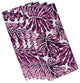 22"x22" Palm Leaves, Floral Print Napkin, Purple, Set of 4