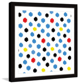 "Brush Dots" Framed Art Print