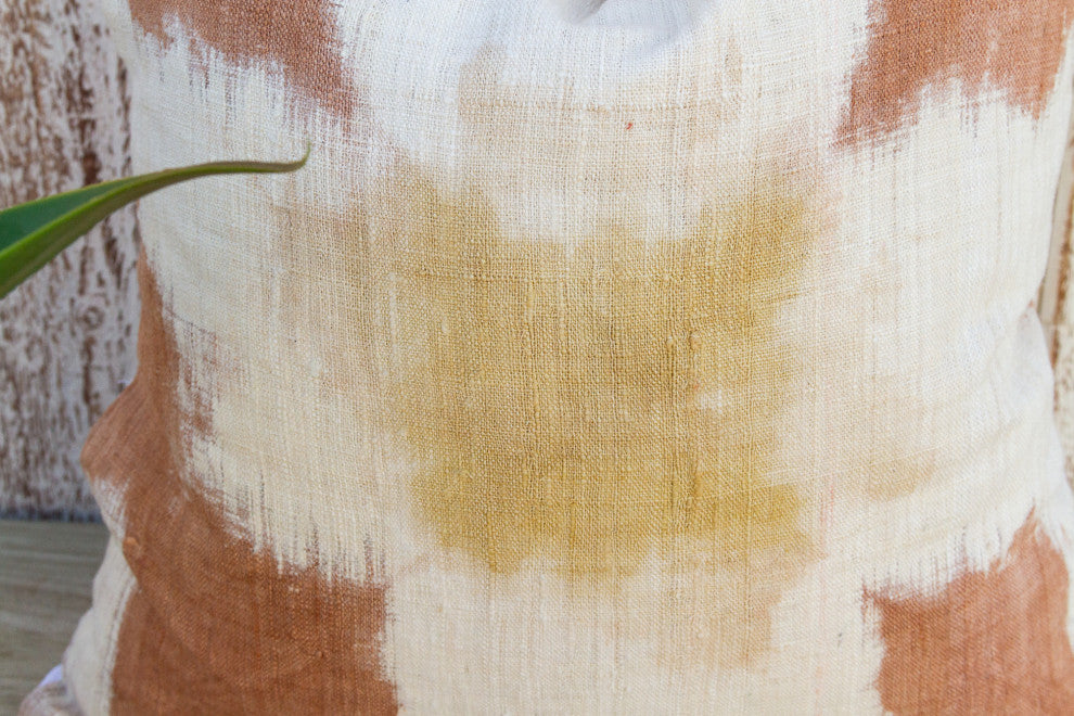 Mosa Organic Silk Ikat Pillow