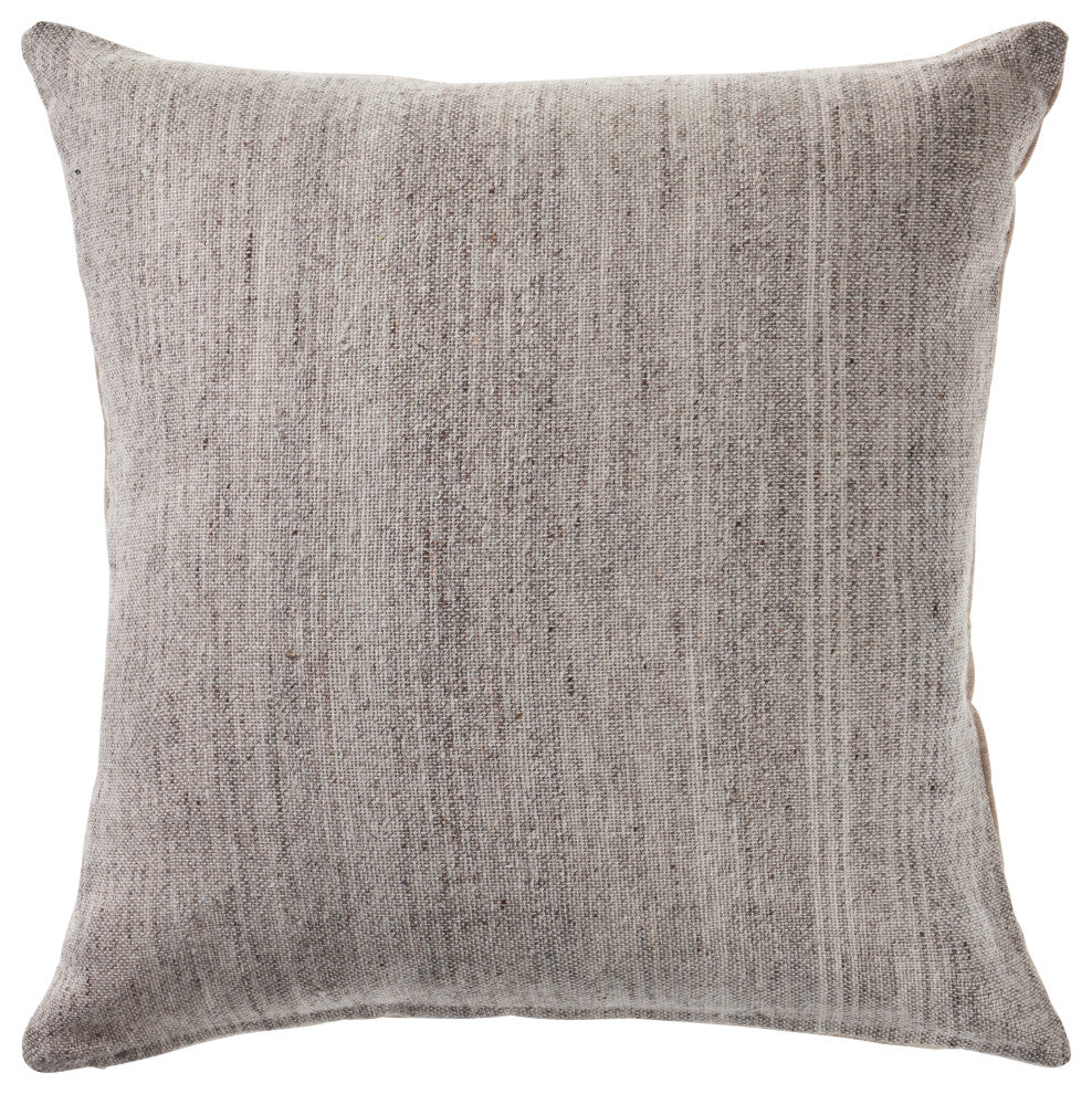 Distressed Gray Blend Throw Pillow