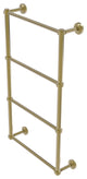 Dottingham 4 Tier 30" Ladder Towel Bar with Groovy Detail, Unlacquered Brass
