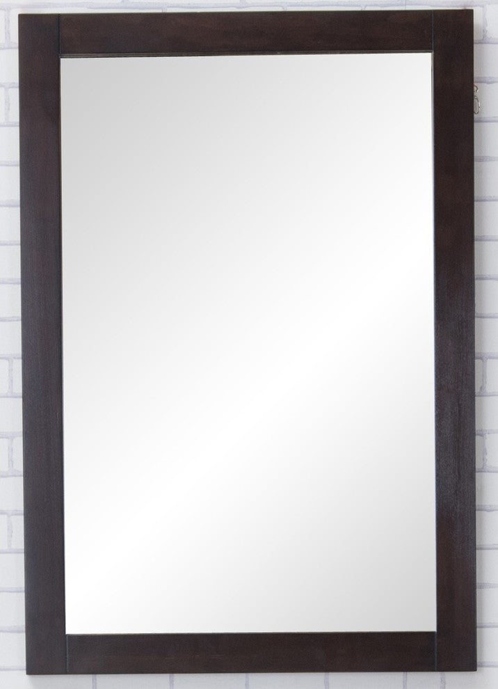 Elegant Decor Vm2005 Aqua Mirror, Dark Walnut