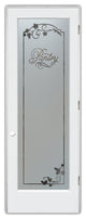 Pantry Door - Grape Ivy Melany - Primed - 30" x 80" - Knob on Left - Pull Open