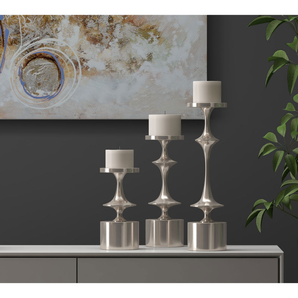 Carmella Metal Candle Holder, Large