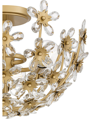 Quoizel QSF6783 Rosemary 3 Light 16"W Semi-Flush Bowl Ceiling - Matte Black