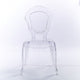 Stack Stackable Ghost Style Side Chair Dining Room Chair Armless Assembled Chair, Clear
