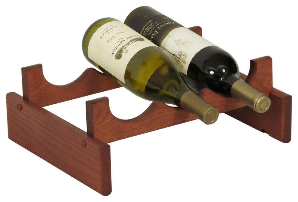 3 Bottle Dakota Wine Rack, Mahogany