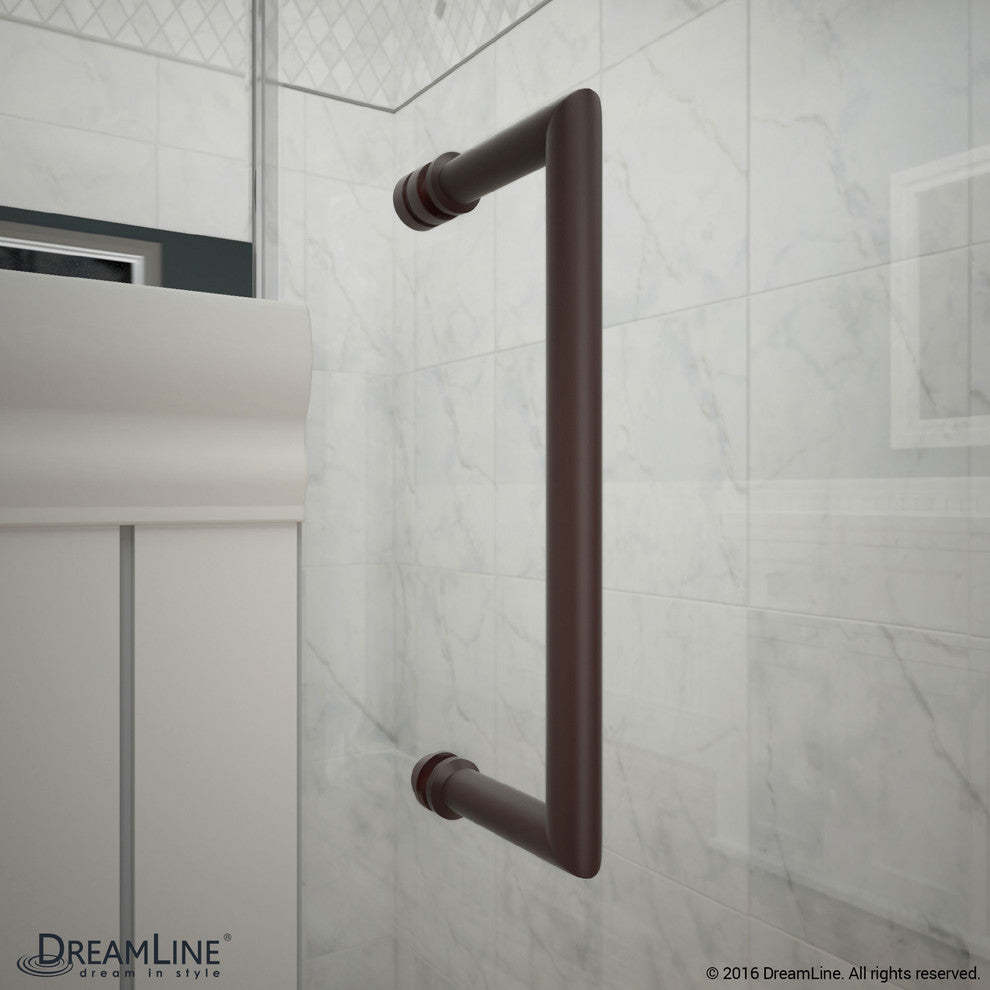 DreamLine Unidoor 41" to 42" Frameless Hinged Shower Door, Oil Rubbed Bronze