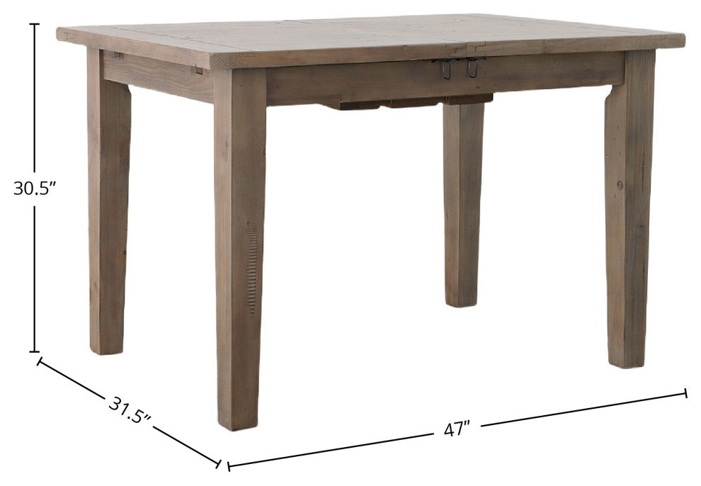 Irish Coast Small Extension Dining Table, Light Brown