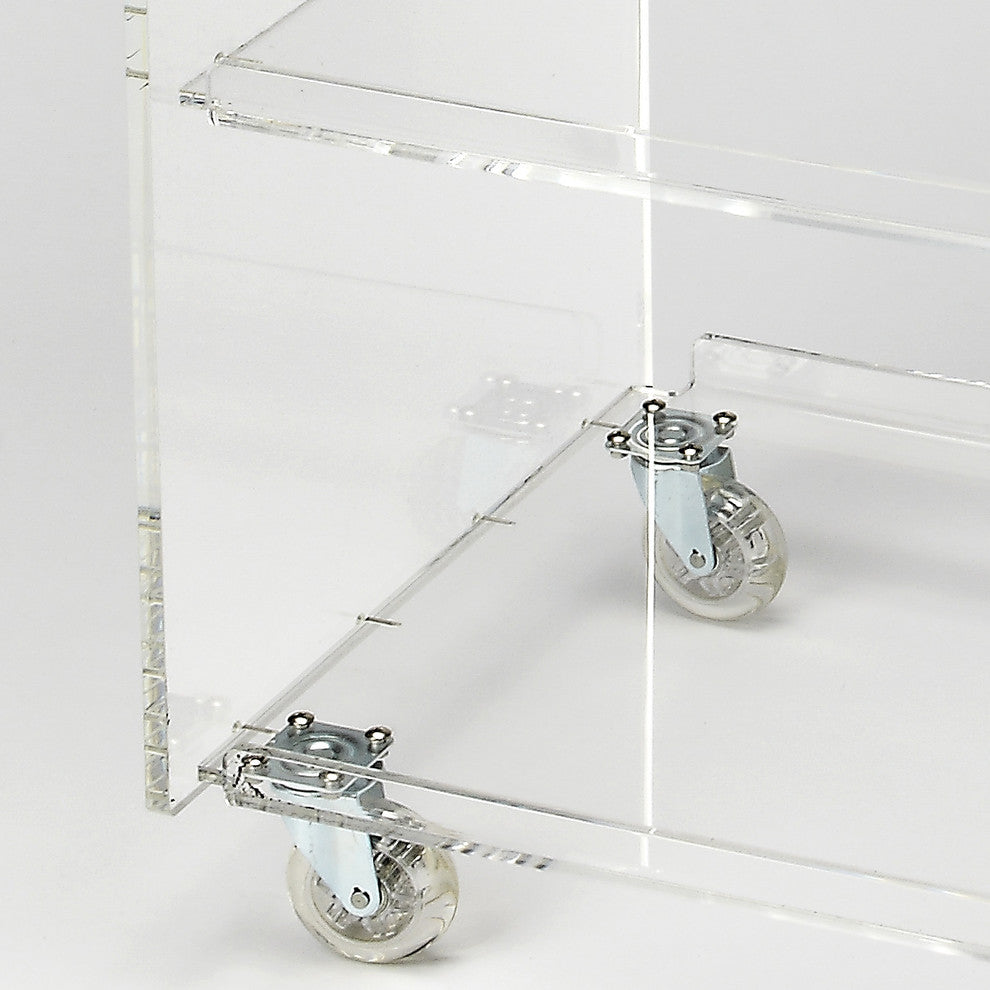 Butler Crystal Clear Acrylic Trolley Server