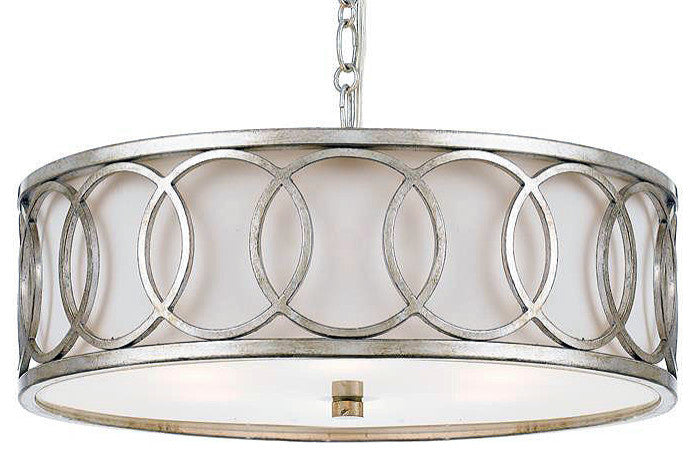 Crystorama Lighting Group 287 Graham 6 Light 18"W Drum Chandelier - Antique