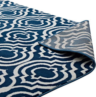 Frame Transitional Moroccan Trellis 8x10 Area Rug