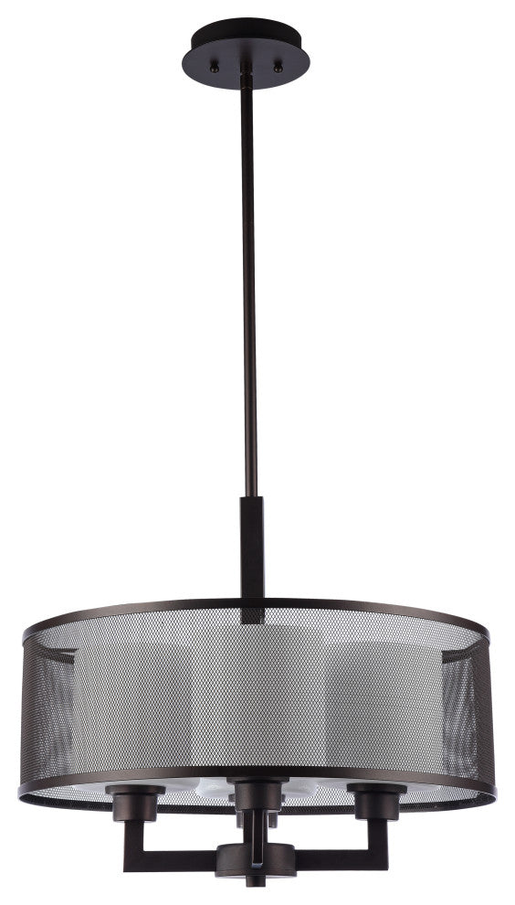 CHLOE Lighting MARTHA Transitional 4-Light Rubbed Bronze Pendant