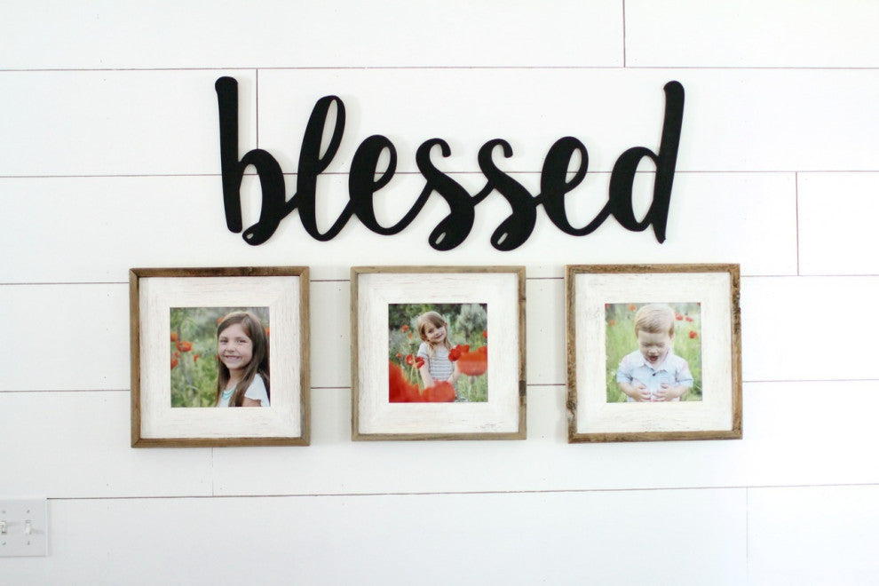 White Barnwood Picture Frame, Lighthouse Whitewash, 5"x5"