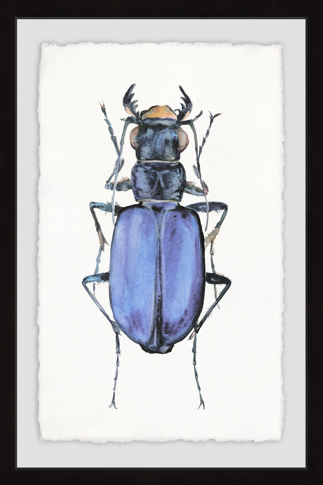 "Violet Beetle" Framed Painting Print, 30"x45"