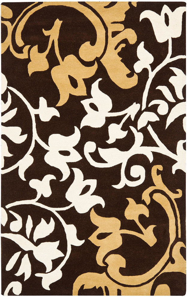Safavieh Soho Soh760A Floral Rug, Brown/Multi, 5'0"x8'0"