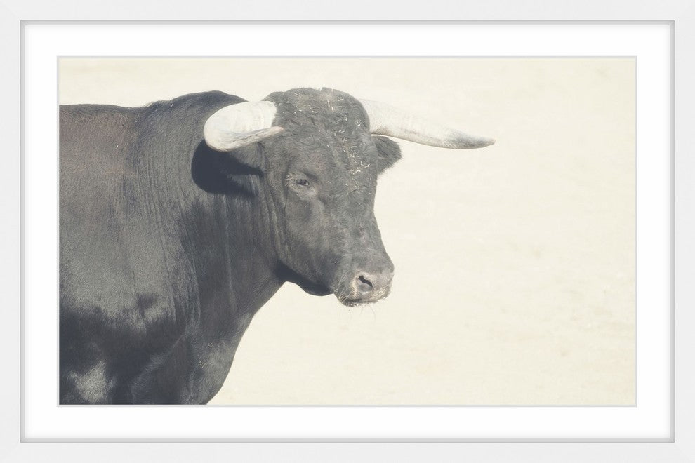 Marmont Hill, "White Antlers" Framed Painting Print, 18x12