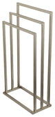 Kingston Brass 3-Tier Pedestal Towel Rack, Brushed Nickel