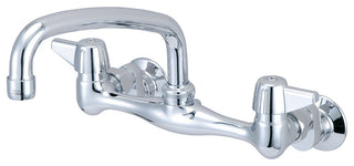 Central Brass Two Handle Wallmount Kitchen Faucet