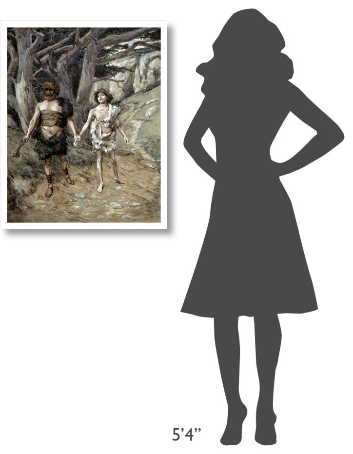 "Cain Leadeth Abel To Death" Digital Paper Print by James Tissot, 26"x32"