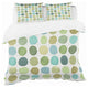 Geometric Green Circle I Geometric Duvet Cover Set, Twin
