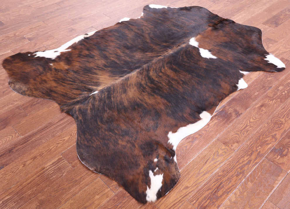 Brindle Natural Cowhide Rug 6' 5" X 5' 5" C1865