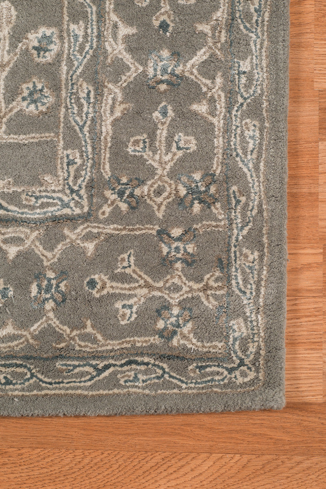 Amer Rugs Urban UR-1 Steel Blue Gray Hand-tufted - 8'x11' Rectangle Area Rug