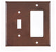 Switch and Rocker Cover Unpierced in Rustic Tin