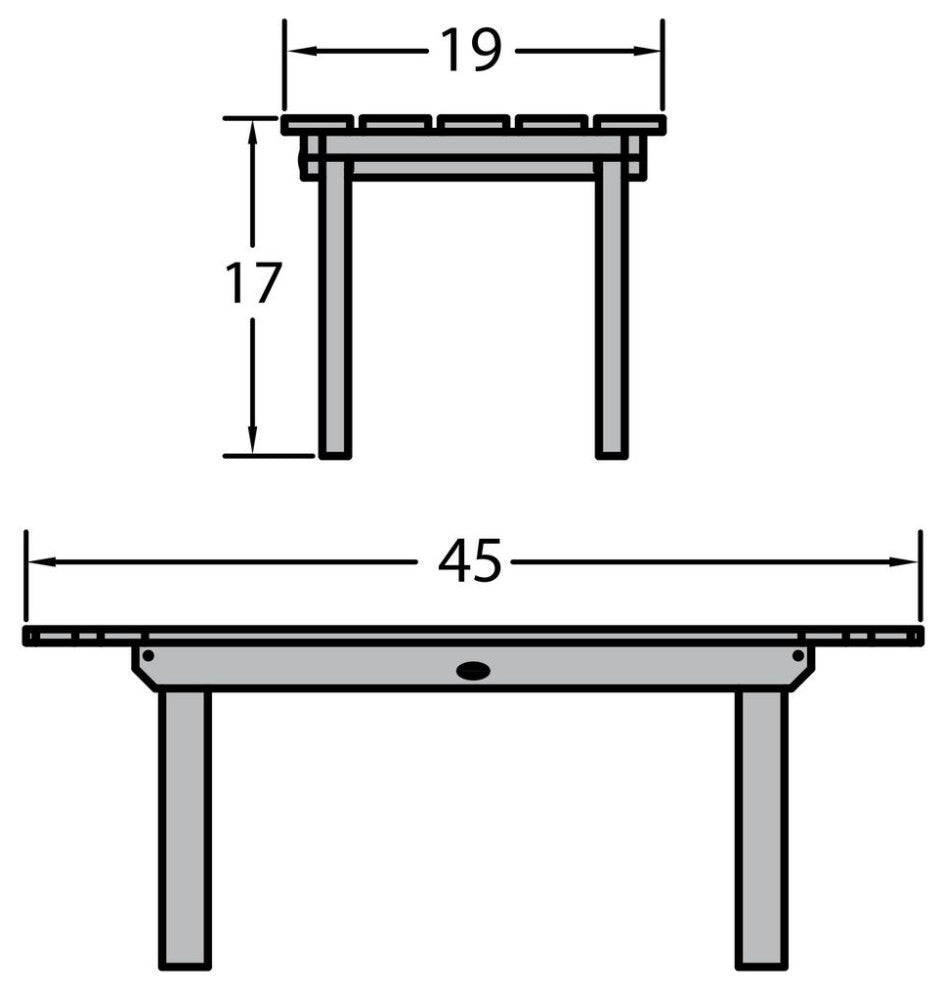 Westport Coffee Table, Harbor Gray