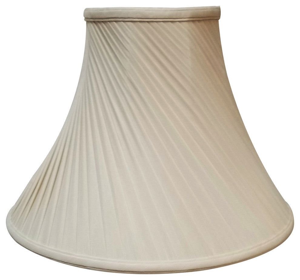 Royal Designs Twisted Pleat Basic Lampshade, Beige, Beige, 7x16x12
