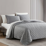 100% Lyocell Quilt, 1 Piece, Gray, Full/Queen