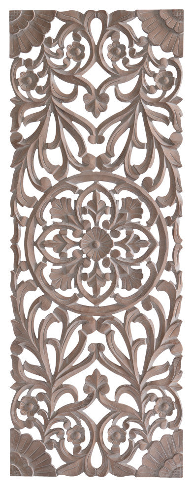 Malito Wall Medallion, Brown Wash