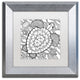 Hello Angel 'Turtle Beach' Art, Silver Frame, White Mat, 11x11