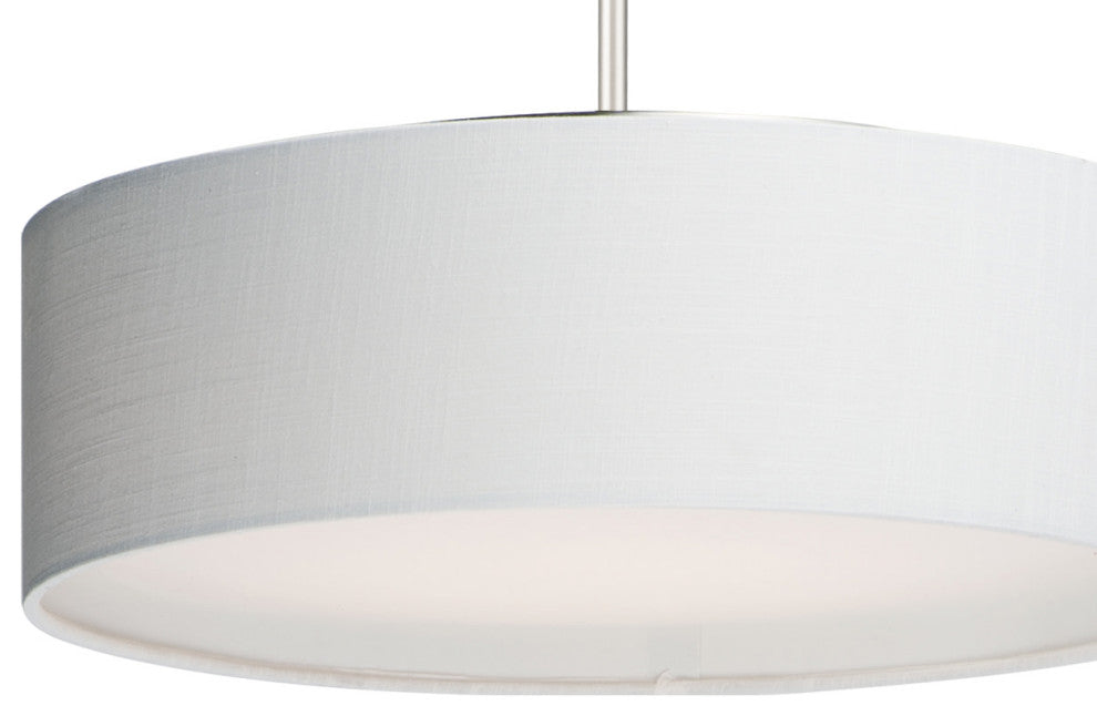 Maxim 10224 Prime 16"W LED Pendant - Grass Cloth / Oil Rubbed Bronze