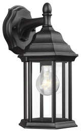 Generation Lighting Lighting Small 1-Light Downlight Outdoor Lantern, Black